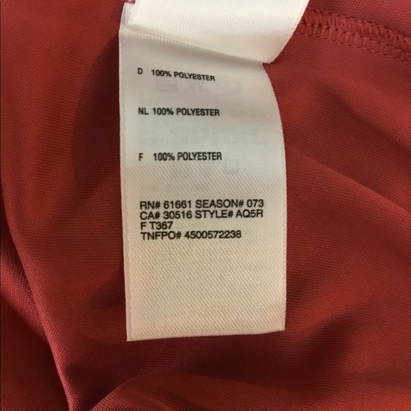 THE Northface long sleeve v neck rust colored XS - Picture 7 of 10